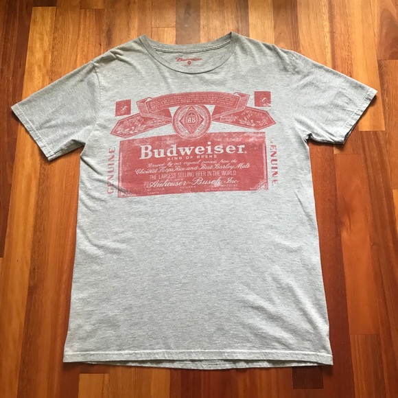 Budweiser “Bud Light” Authentic Company Men’s Large Red//Black Polo Style Shirt